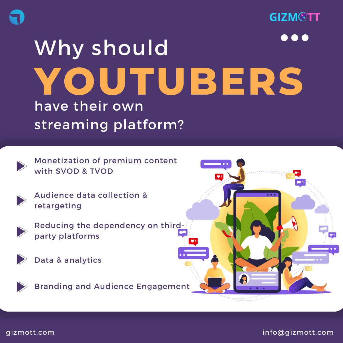 Why should youtubers have their own streaming platform?