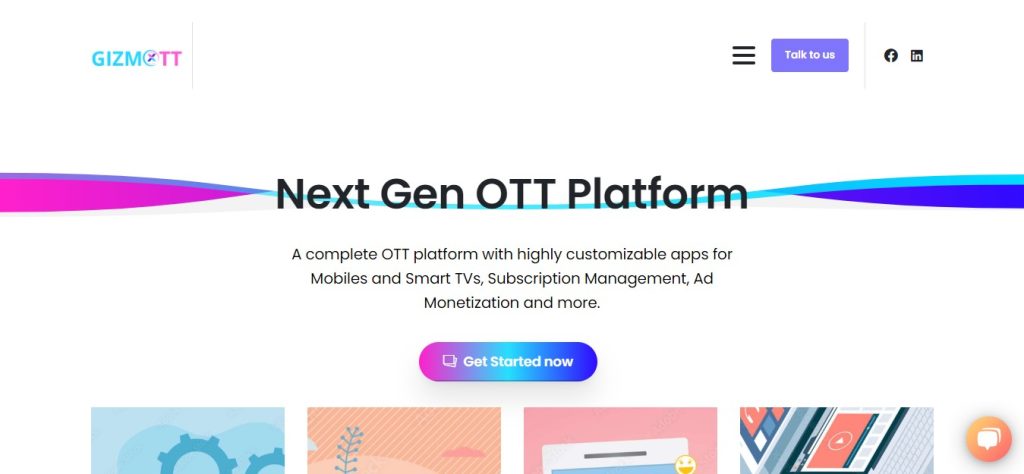 Gizmott OTT streaming platform