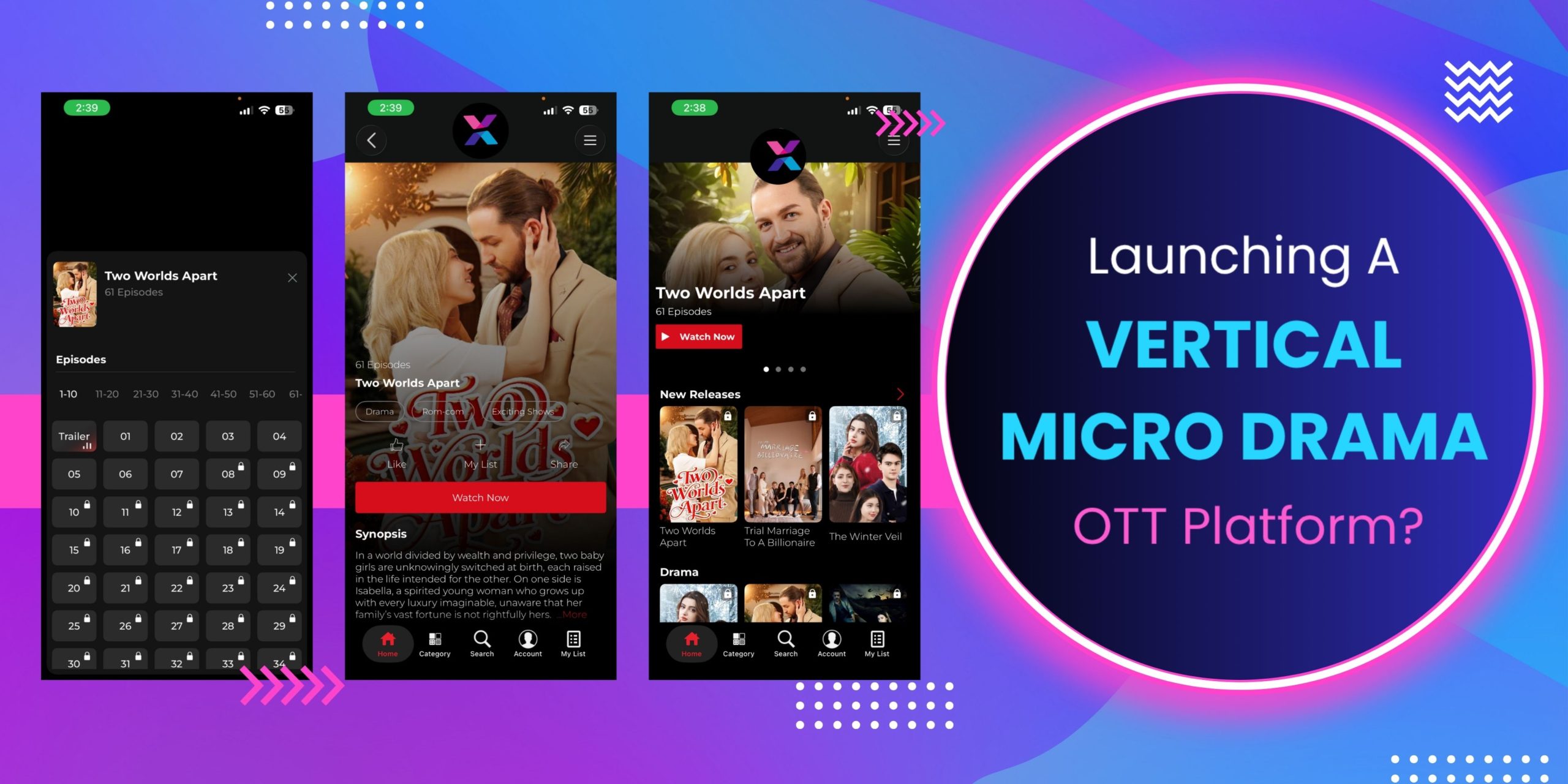 Launch Vertical Micro Drama Apps — Standalone or Integrated
