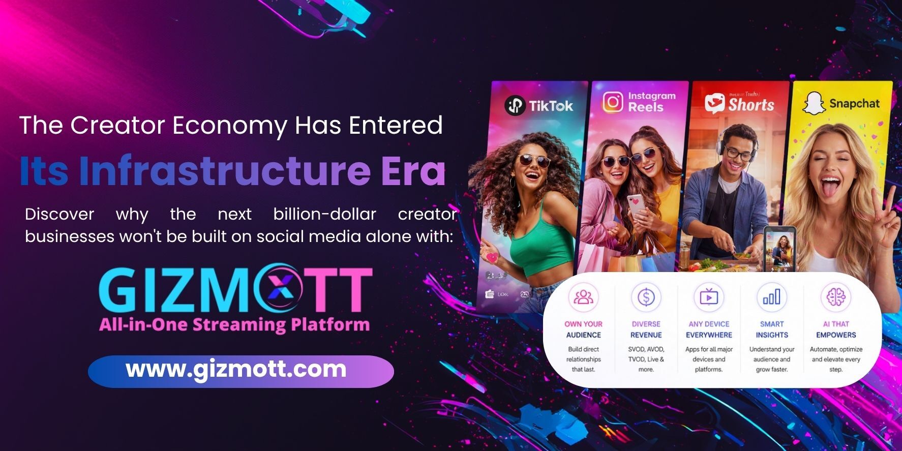 The Creator Economy Has Entered Its Infrastructure Era – Why the next billion-dollar creator businesses won’t be built on social media alone.
