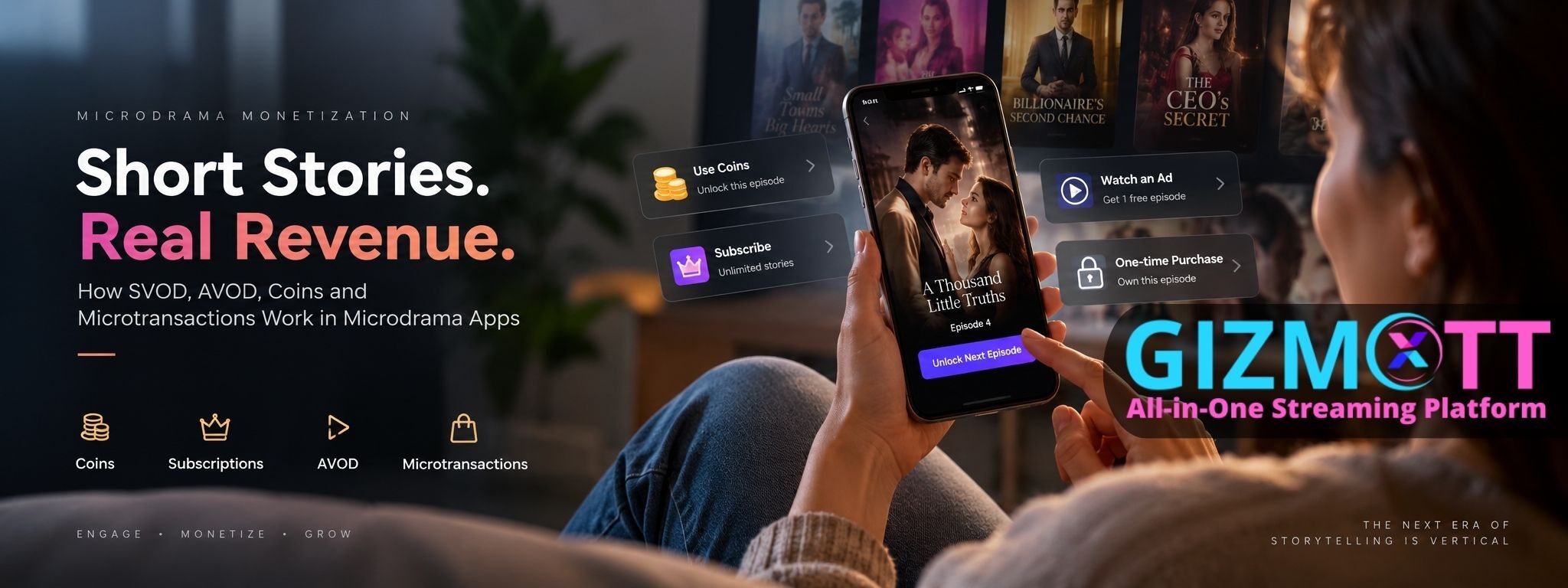 Microdrama App Monetization: How Coins, Subscriptions, AVOD and Microtransactions Work